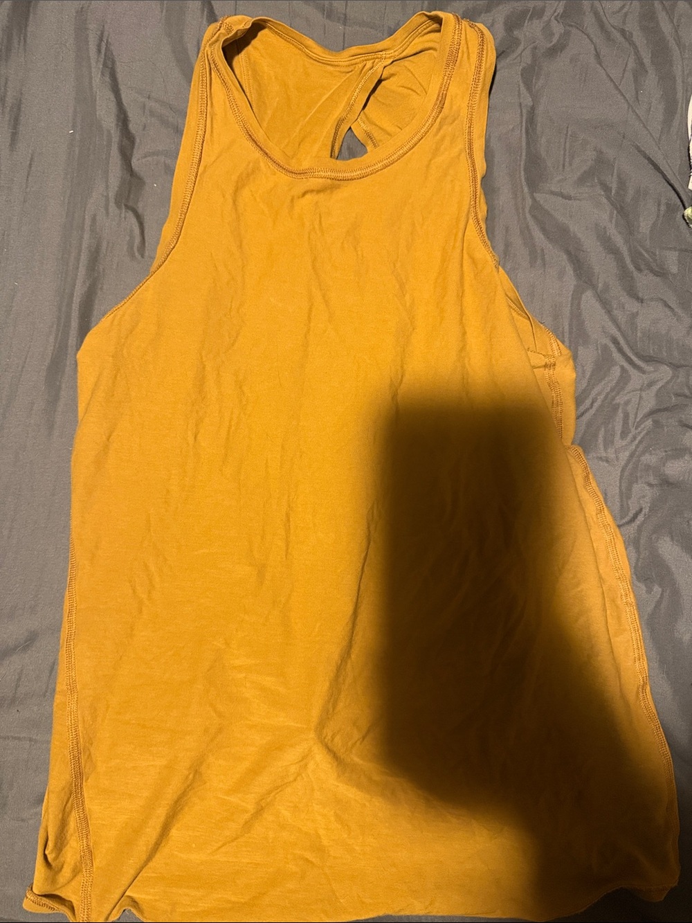 Women's Mustard Racerback Tank Top